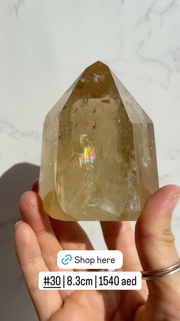 Natural Brazilian Citrine Point