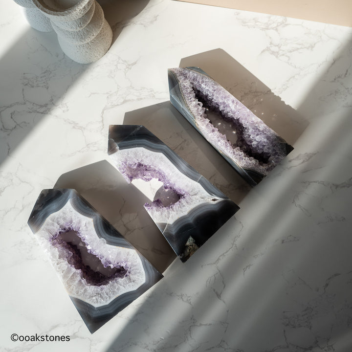 Agate Amethyst Point