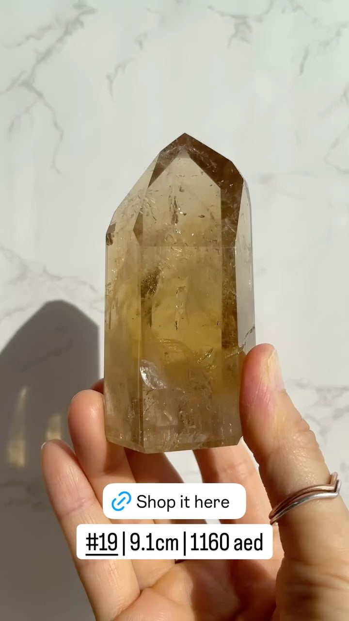 Natural Brazilian Citrine Point