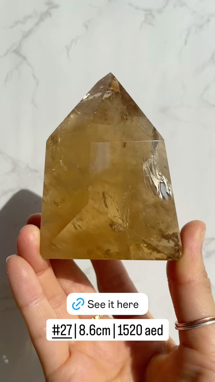 Natural Brazilian Citrine Point