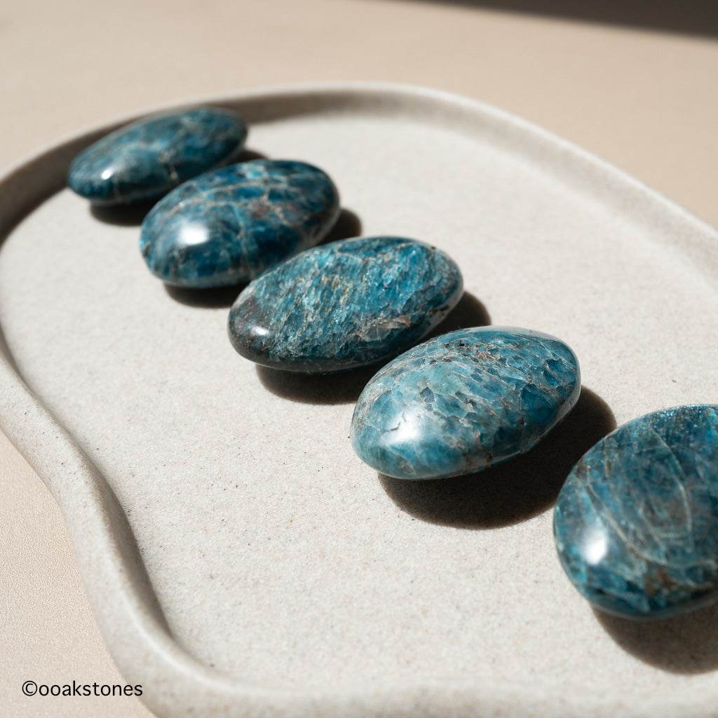 Blue Apatite Palm Stone