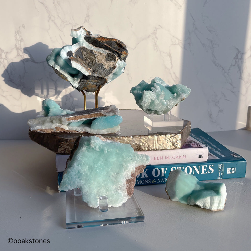 Blue Aragonite Crystal 