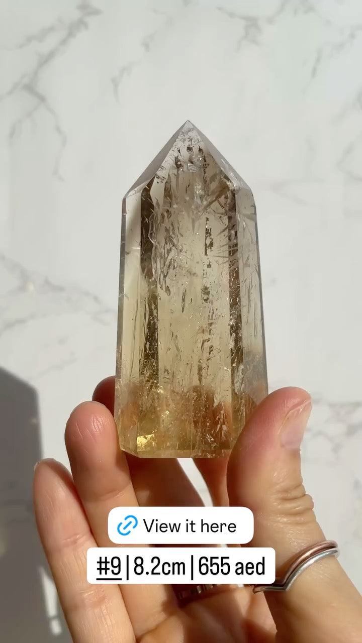 Natural Brazilian Citrine Point