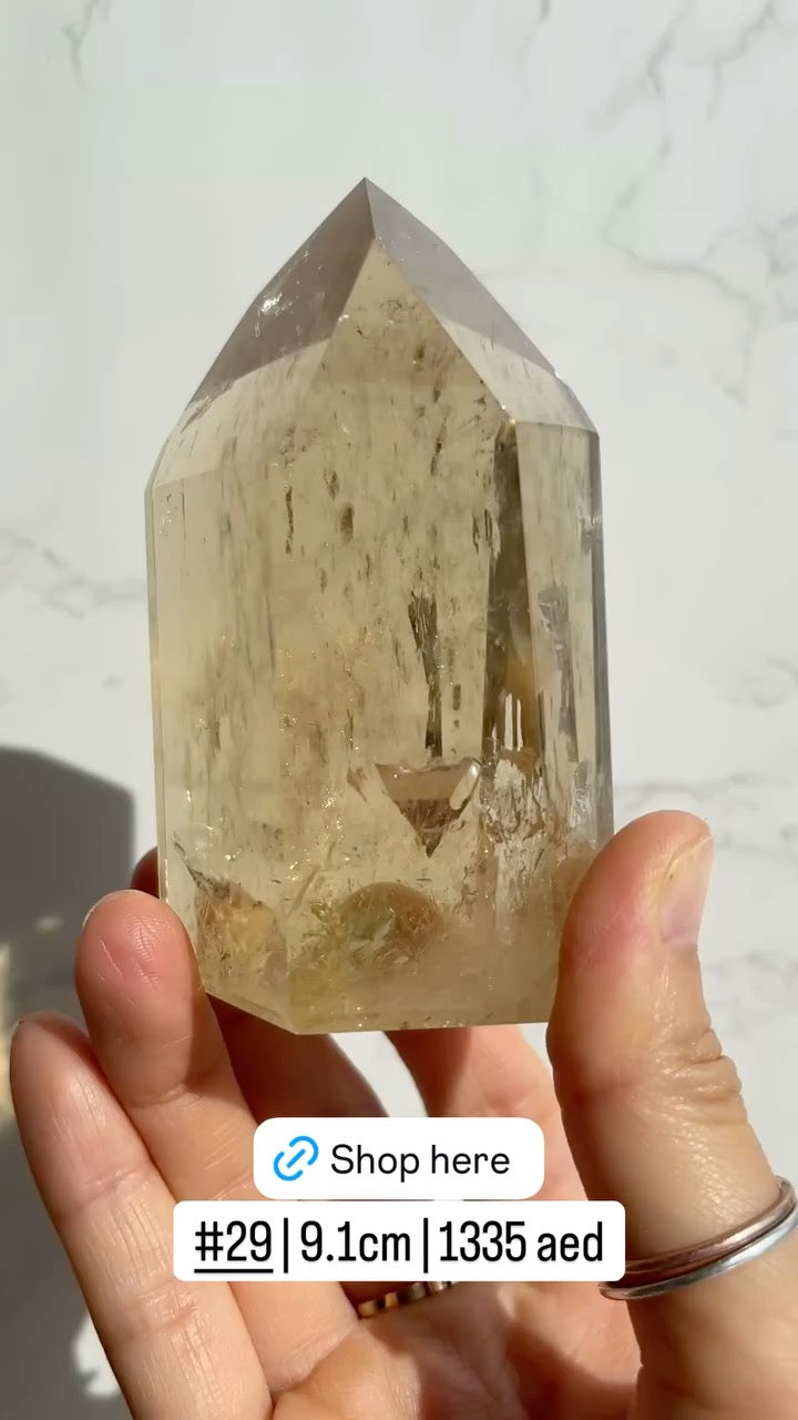 Natural Brazilian Citrine Point
