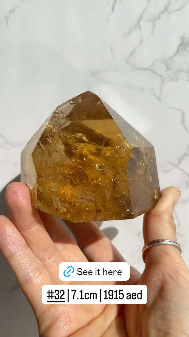 Natural Brazilian Citrine Point