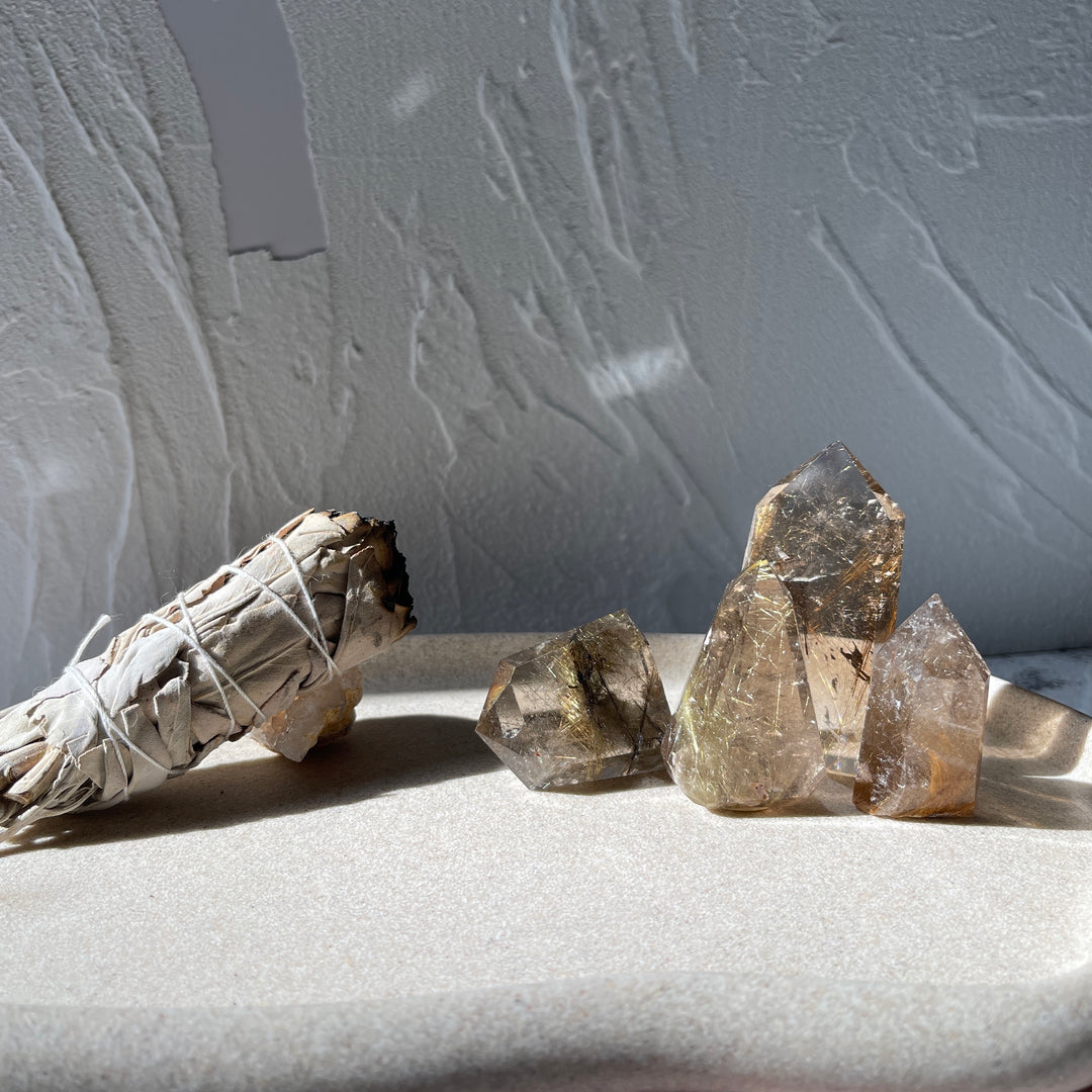 Rutilated Quartz Points