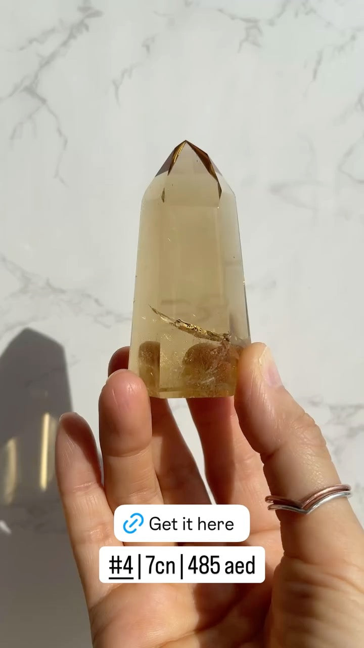 Natural Brazilian Citrine Point
