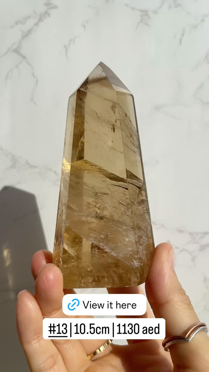 Natural Brazilian Citrine Point