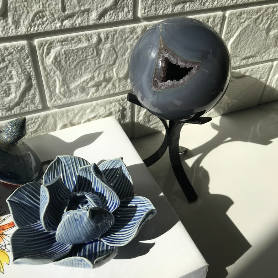 Agate Amethyst Sphere