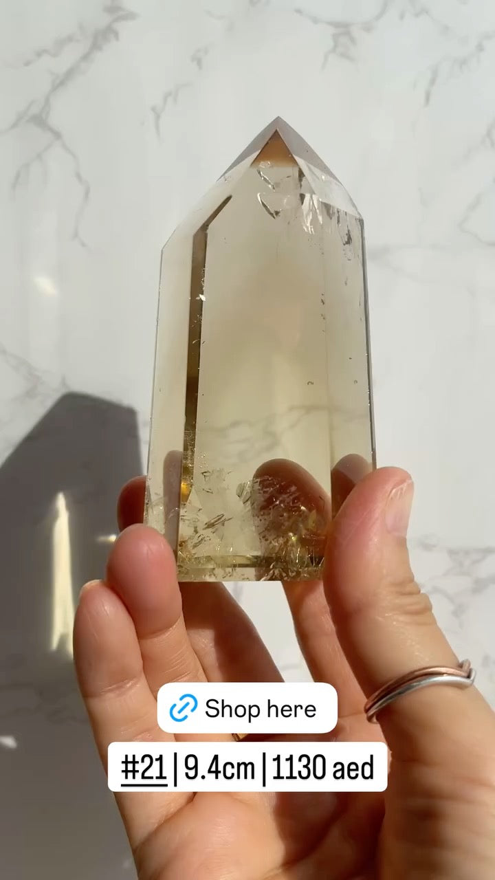 Natural Brazilian Citrine Point