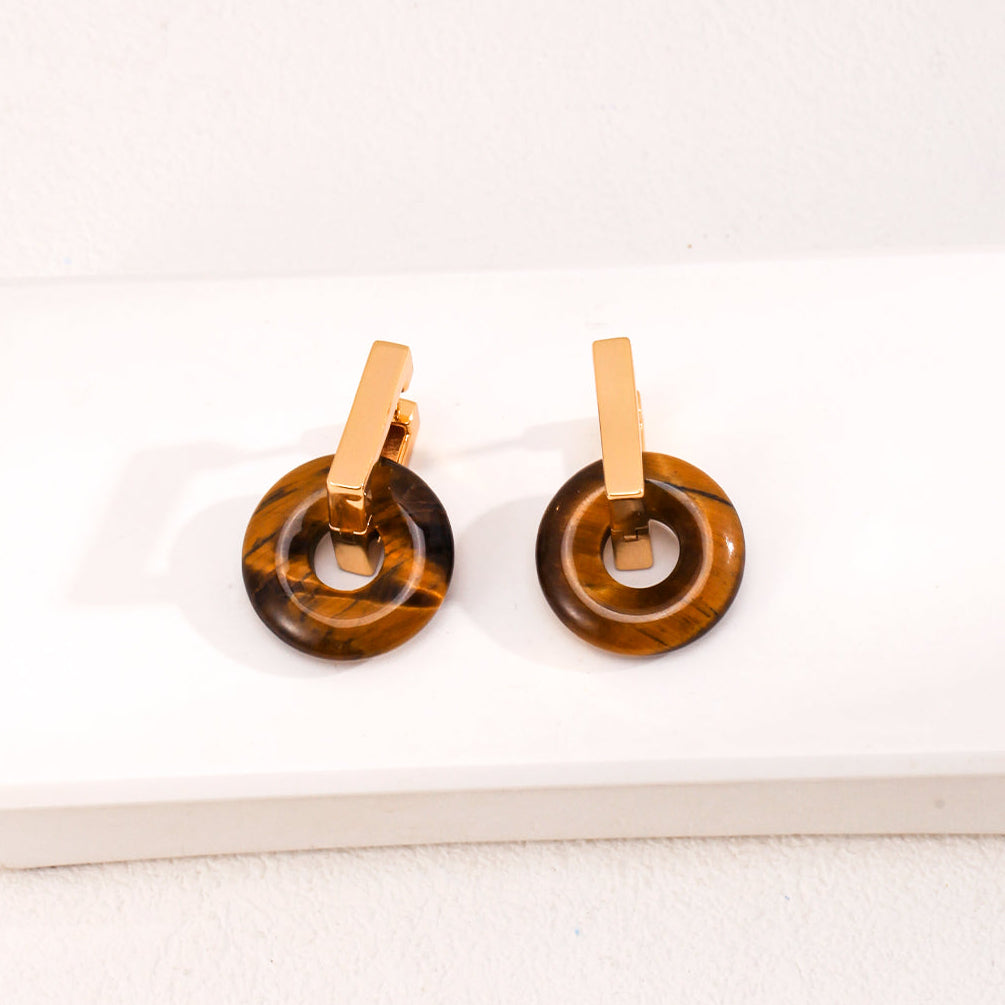 Solaris Tiger's Eye Earrings