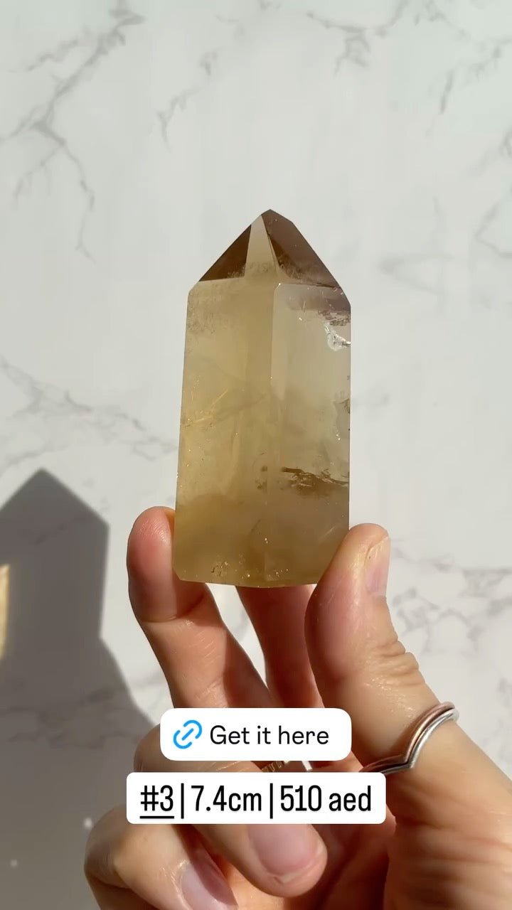 Natural Brazilian Citrine Point