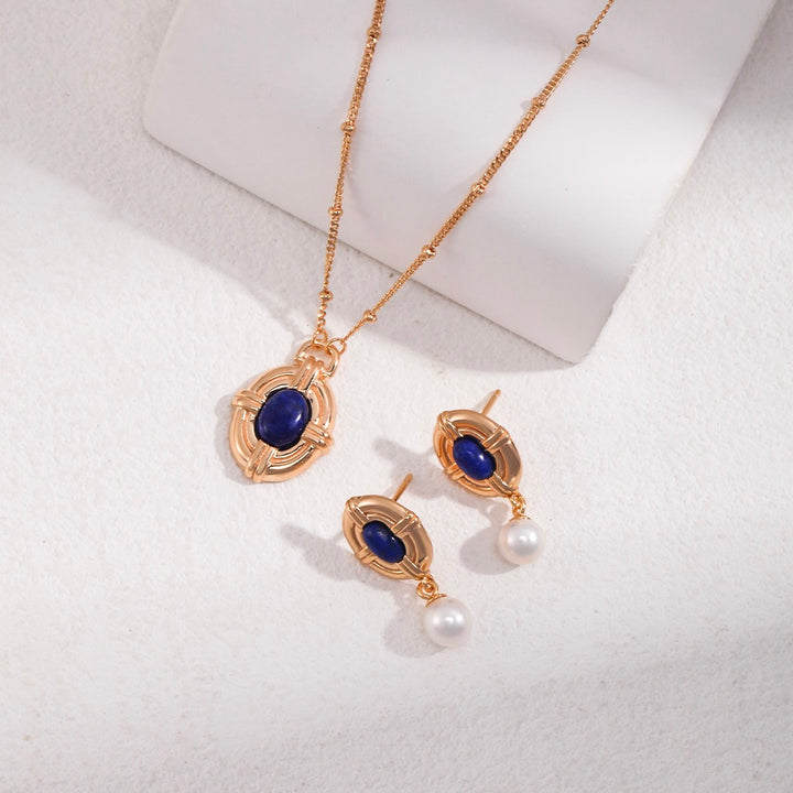 Blue Orbit - Lapis Lazuli Earrings