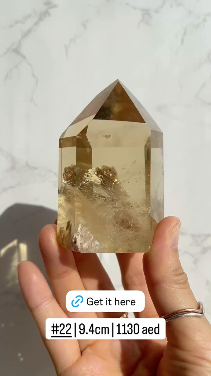 Natural Brazilian Citrine Point