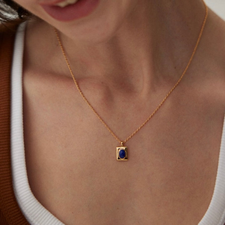 明 · Ming Lapis Lazuli Necklace