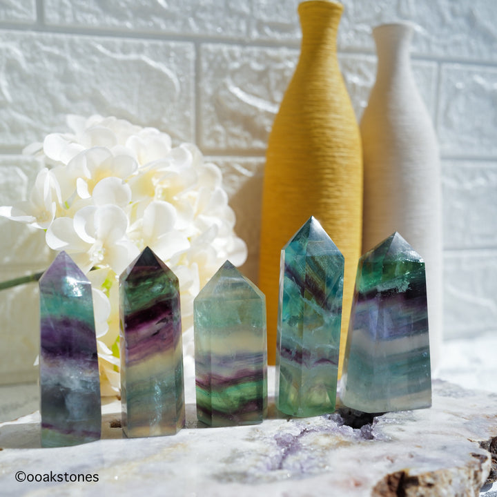 Rainbow Fluorite Point