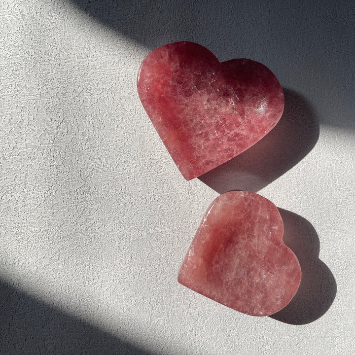 Strawberry (Tanzurite) Quartz Heart Bowl