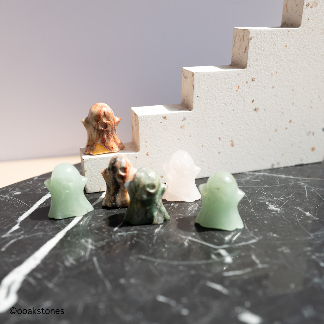 Mini Crystal Ghost | Halloween Crystal Carving