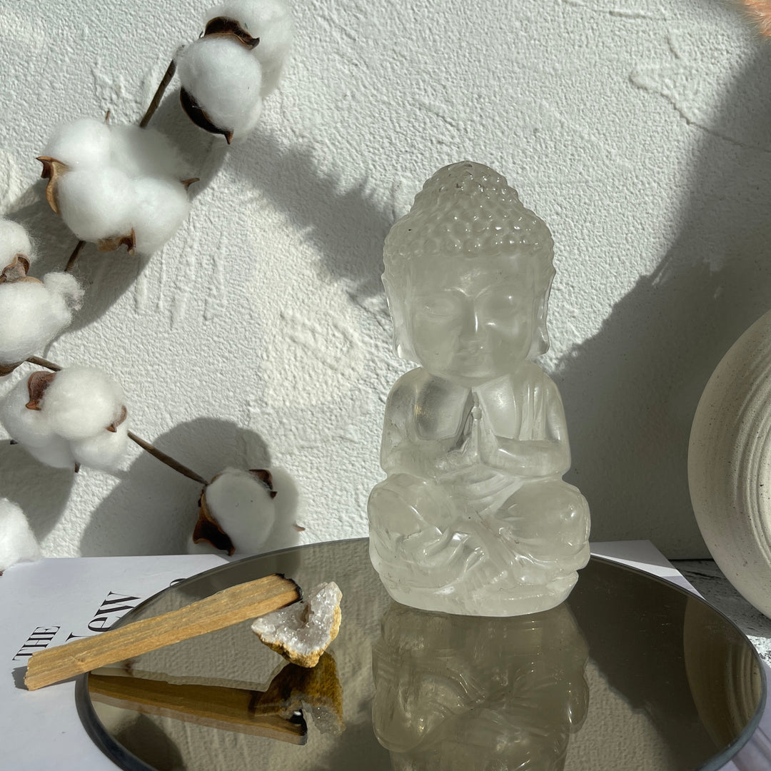 Statement Praying Buddha Carving