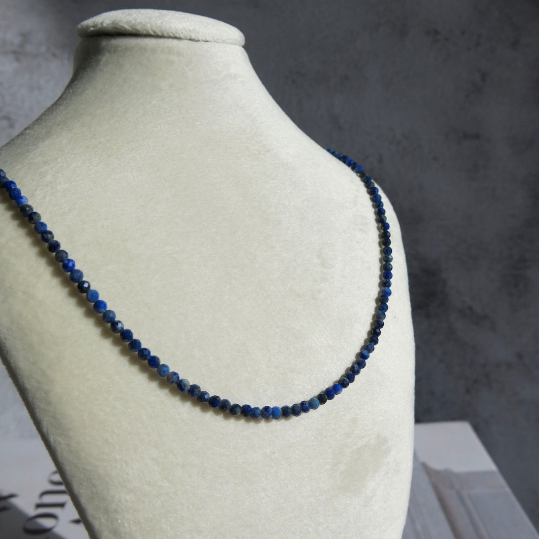 Faceted Bead Adjustable Necklace - 2.5mm