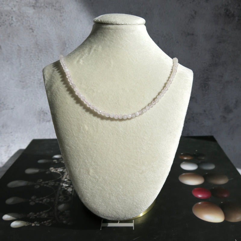 Faceted Bead Adjustable Necklace - 3.5mm