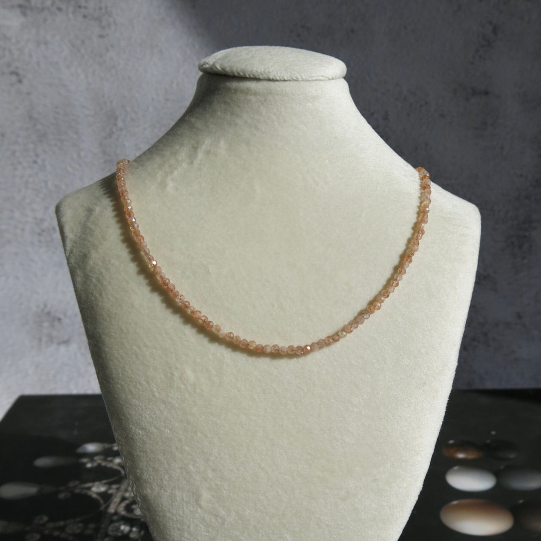 Faceted Bead Adjustable Necklace - 2.5mm