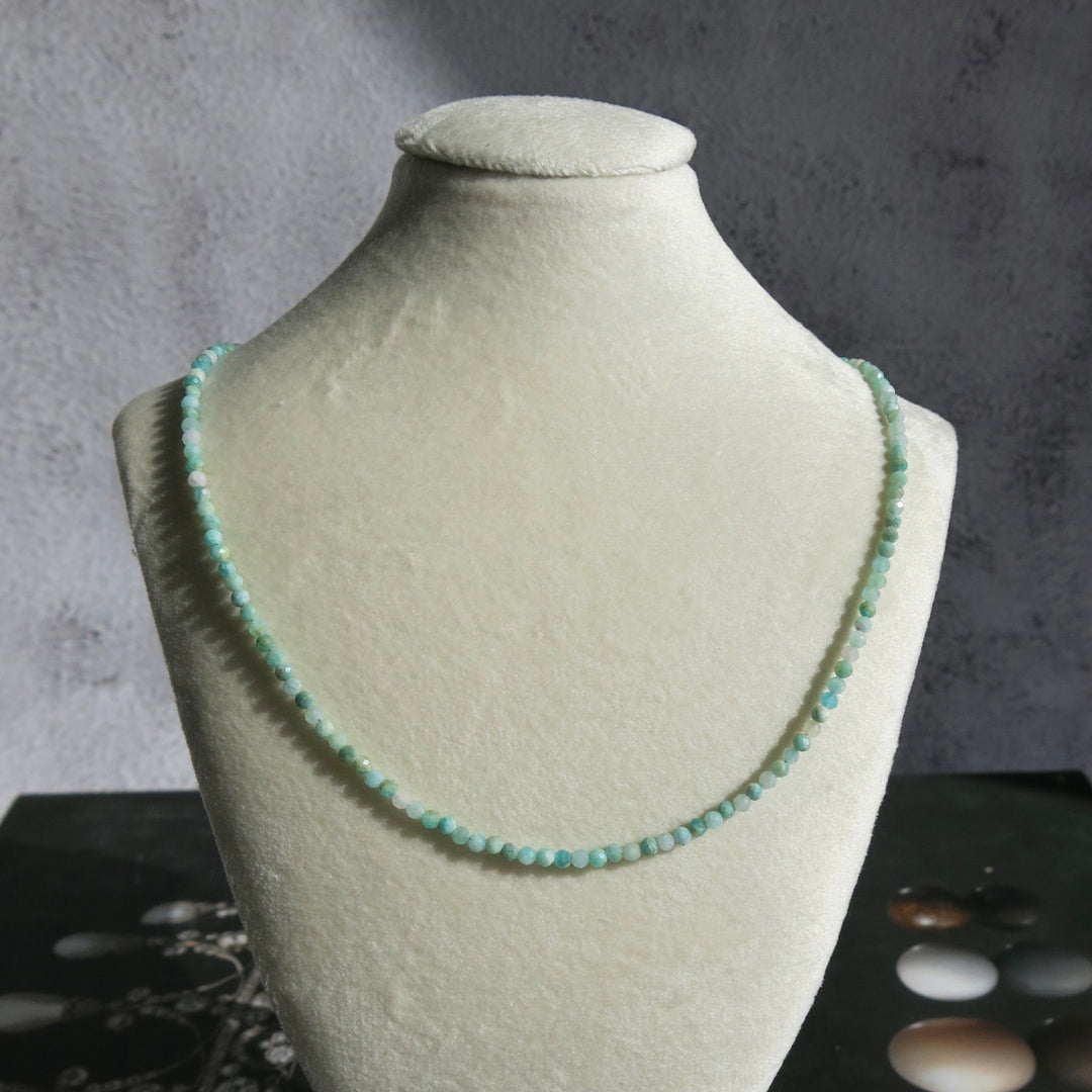 Faceted Bead Adjustable Necklace - 2.5mm