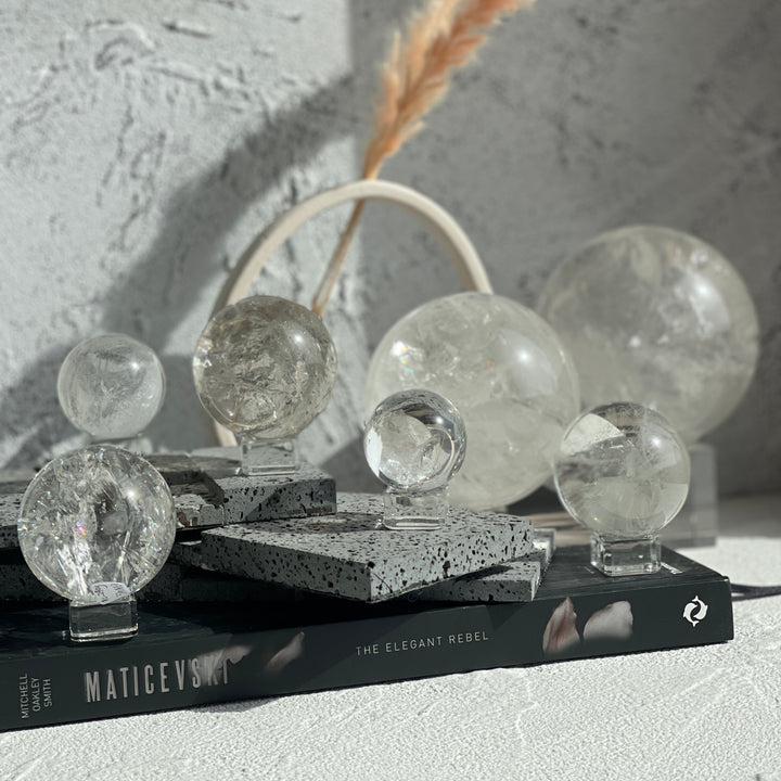 Clear Quartz Spheres