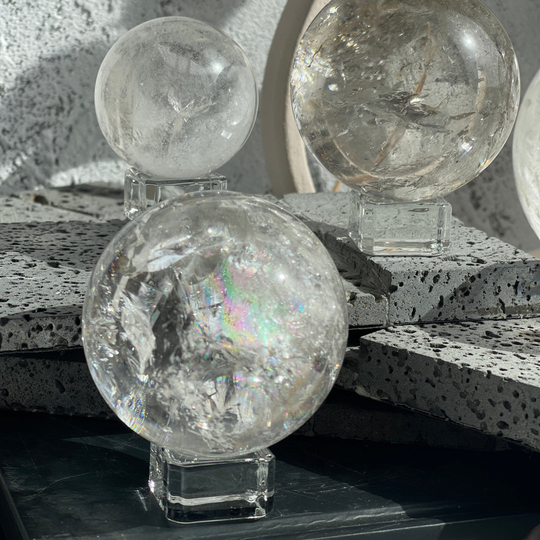 Clear Quartz Spheres