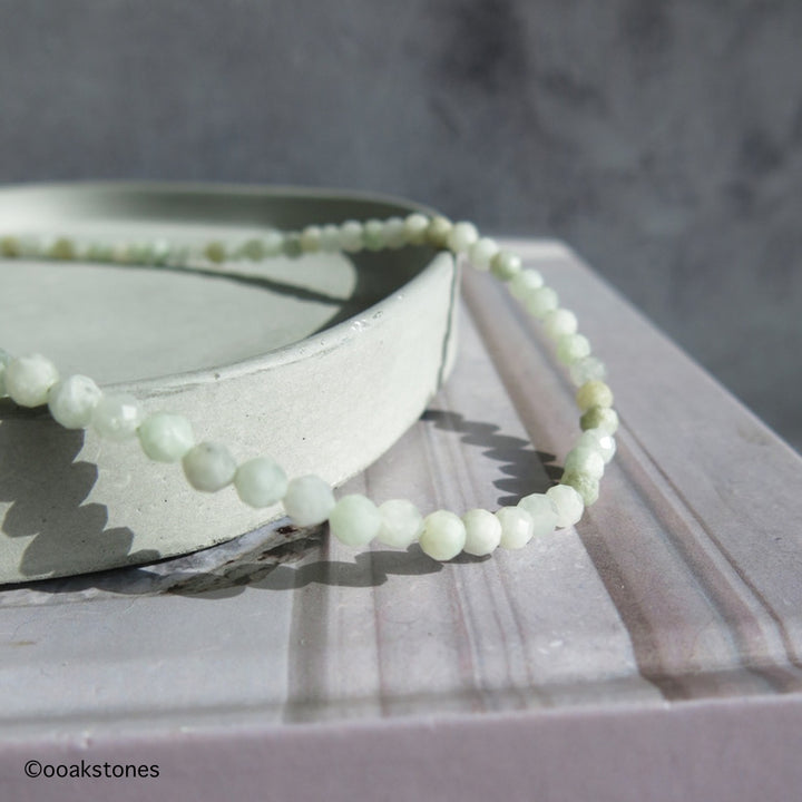 Adjustable Faceted Jade Necklace