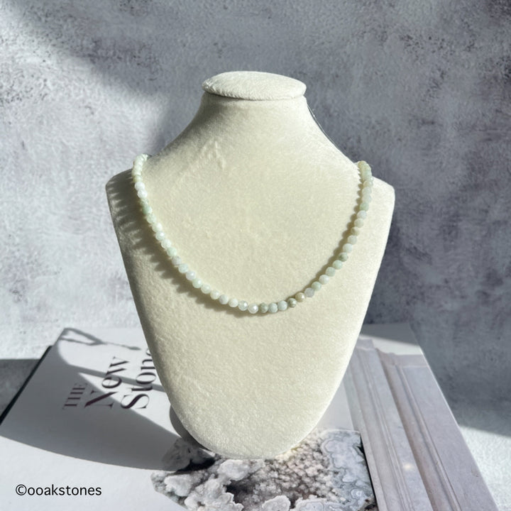 Adjustable Faceted Jade Necklace