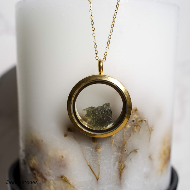 Moldavite Locket necklace