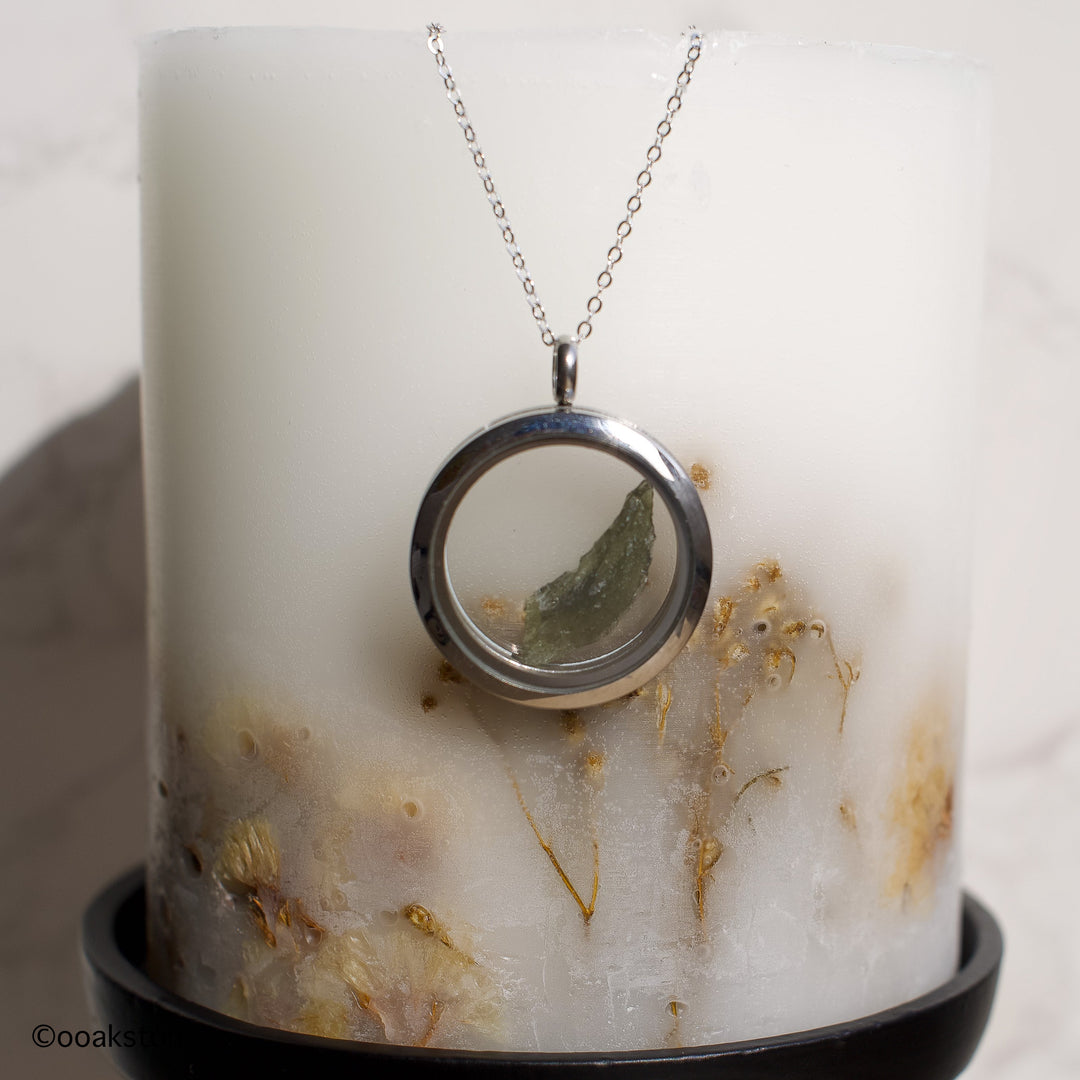 Moldavite Locket necklace