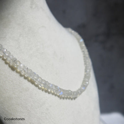 Adjustable Faceted Moonstone Necklace