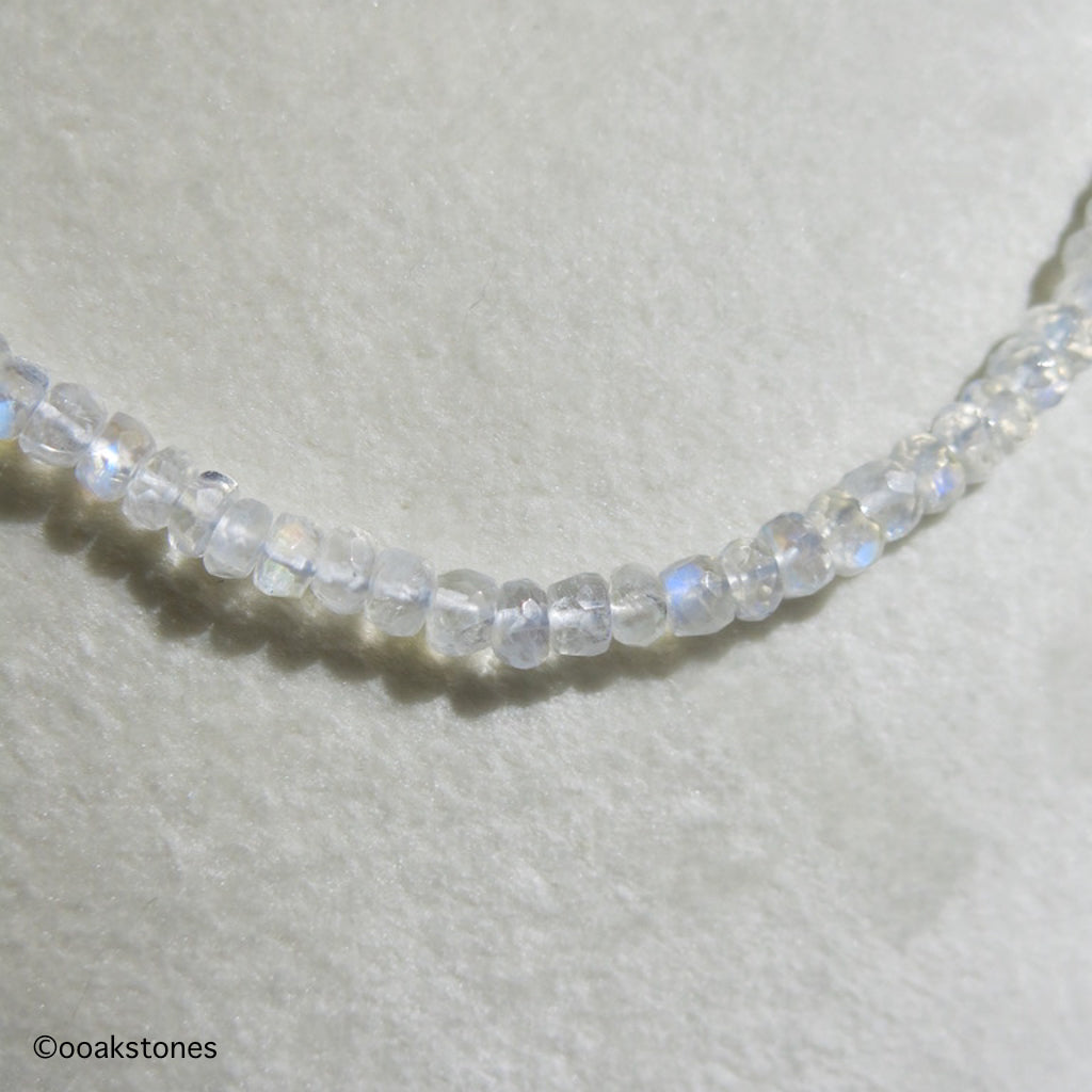 Adjustable Faceted Moonstone Necklace