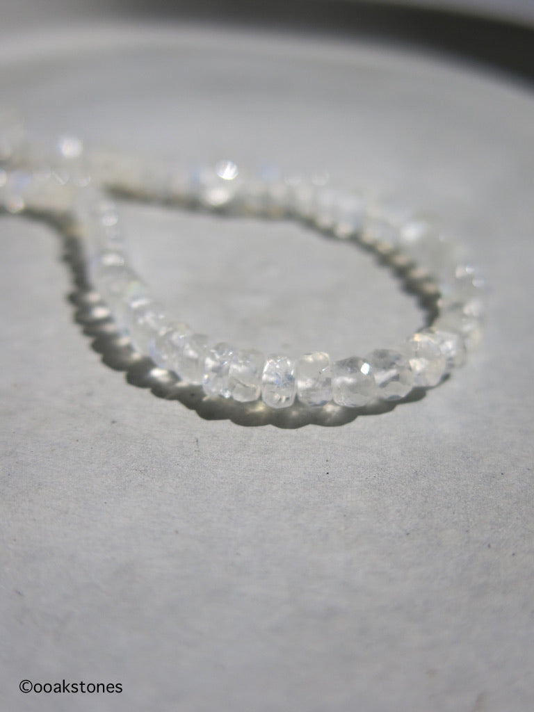 Adjustable Faceted Moonstone Necklace
