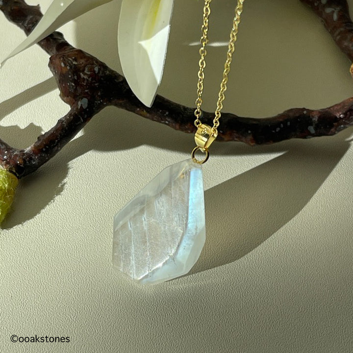 Free Form Moonstone Necklace