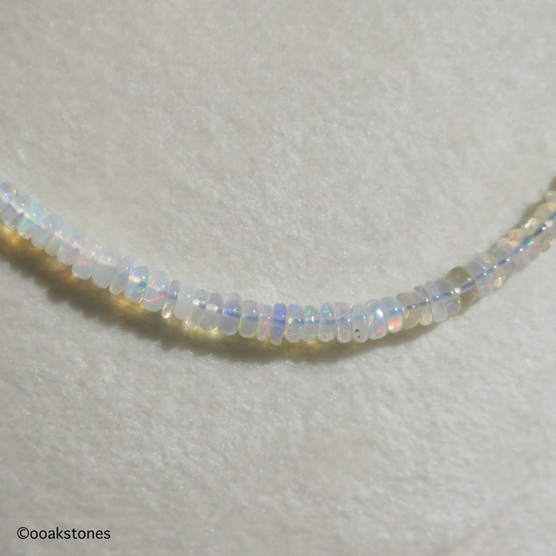 Adjustable Faceted Necklace- Opal