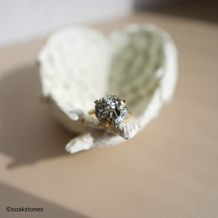 Pyrite adjustable Ring