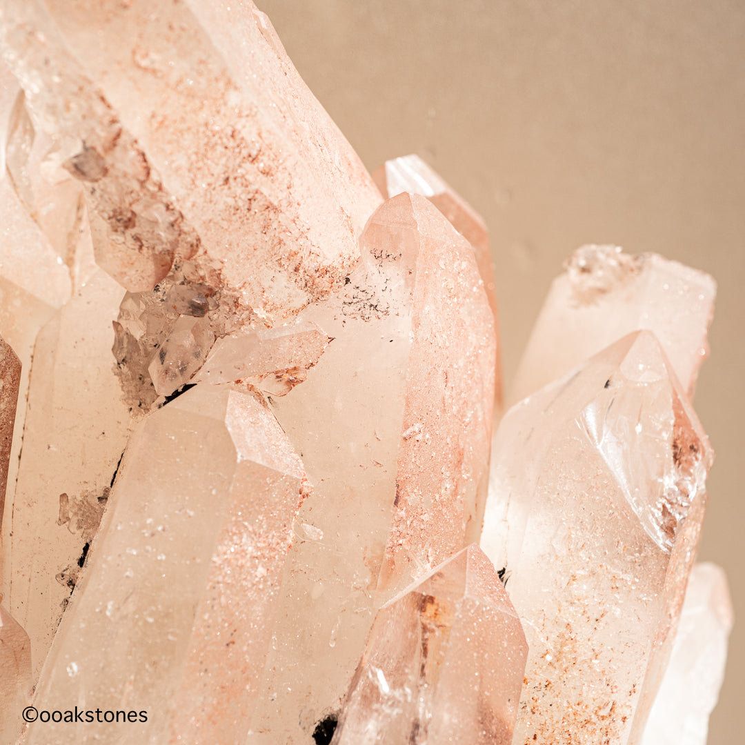 Natural Red Quartz Sculptural Cluster