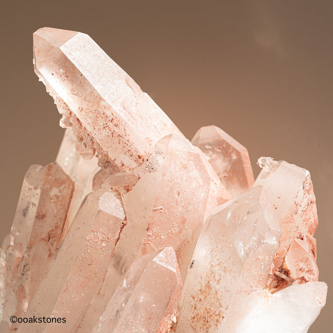 Natural Red Quartz Sculptural Cluster