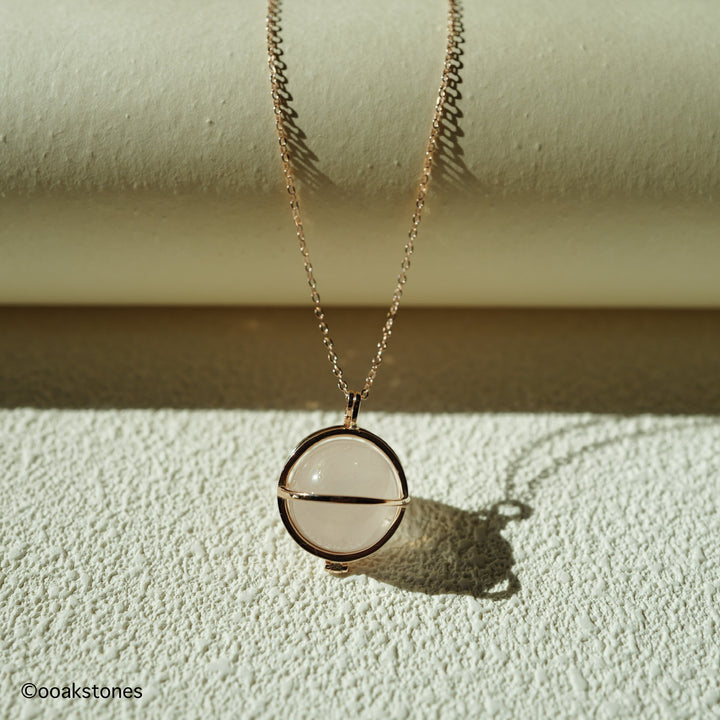 "Saturn" Interchangeable Crystal Sphere Necklace