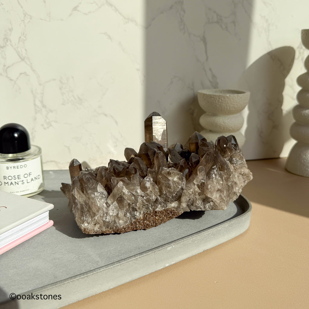 Smoky Quartz Clusters