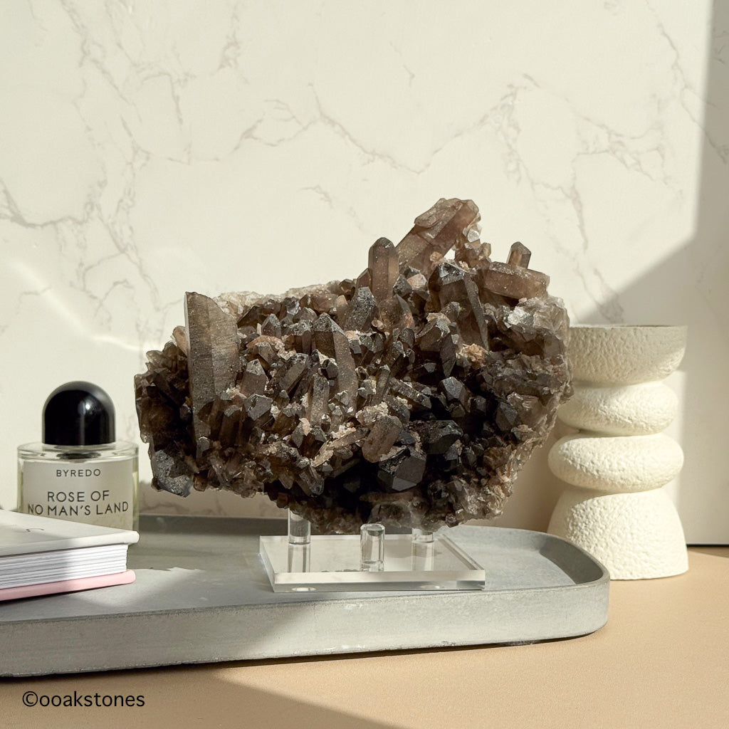 Smoky Quartz Clusters
