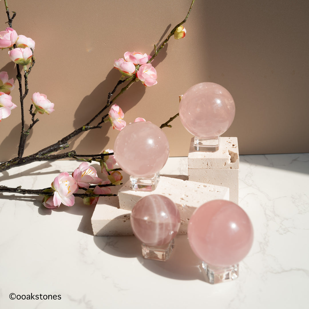 Star Rose Quartz Sphere
