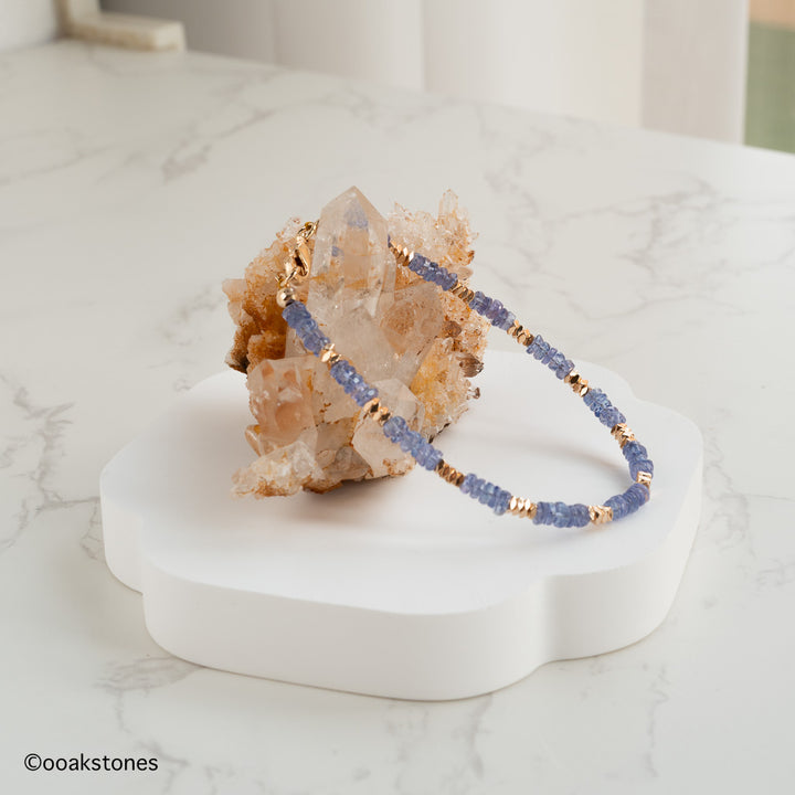 Tanzanite+ Hematite - Clarity Bracelet