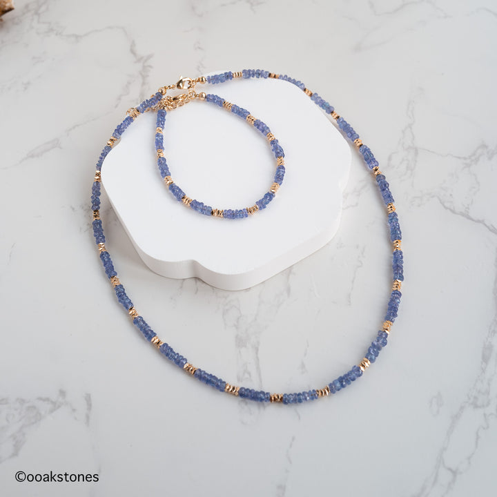Tanzanite+ Hematite - Clarity Necklace