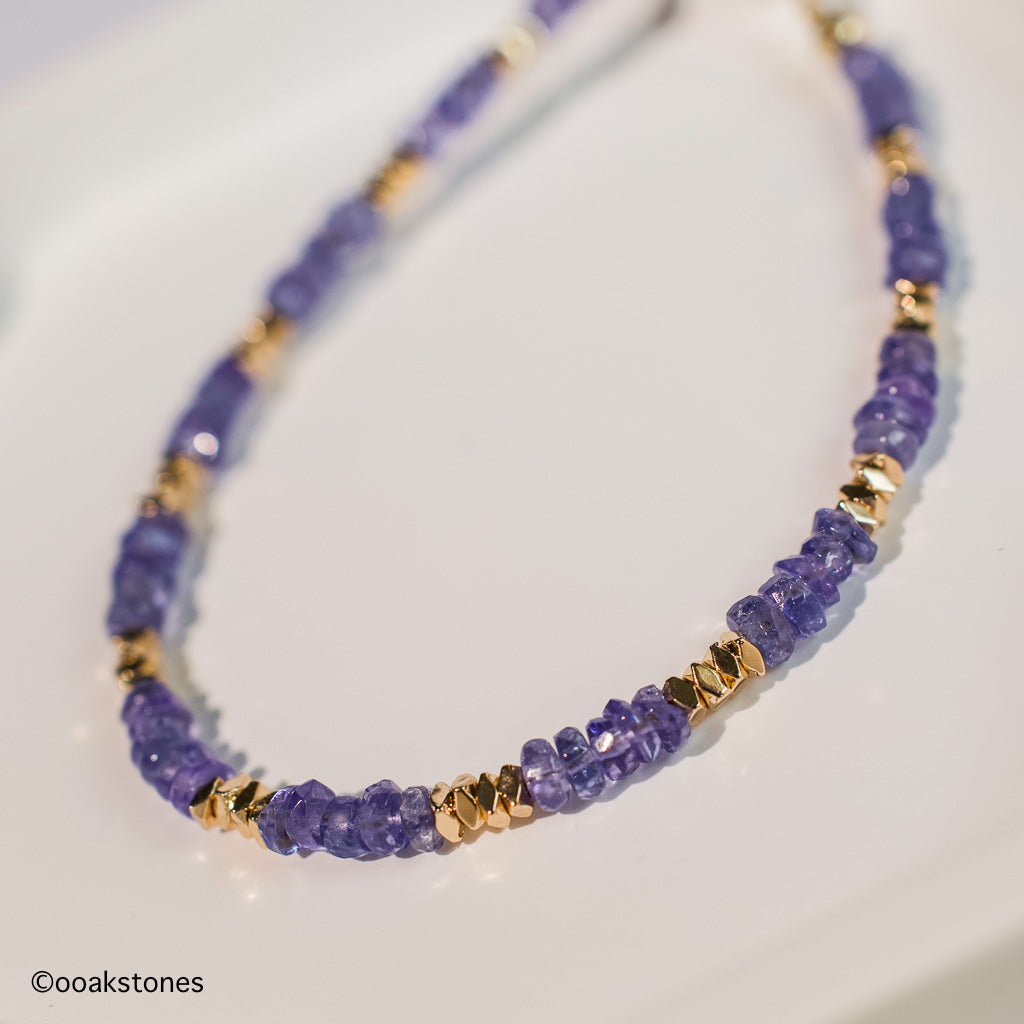 Tanzanite+ Hematite - Clarity Necklace