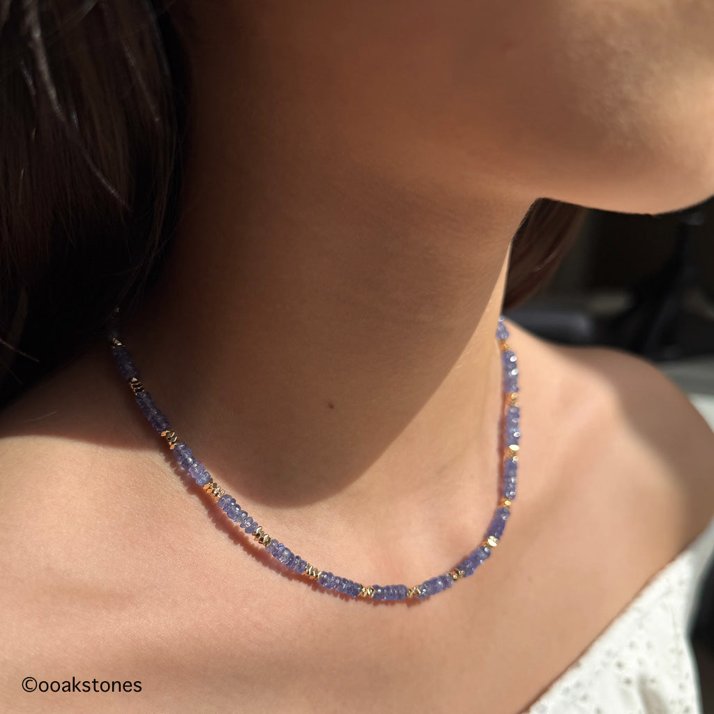 Tanzanite+ Hematite - Clarity Necklace