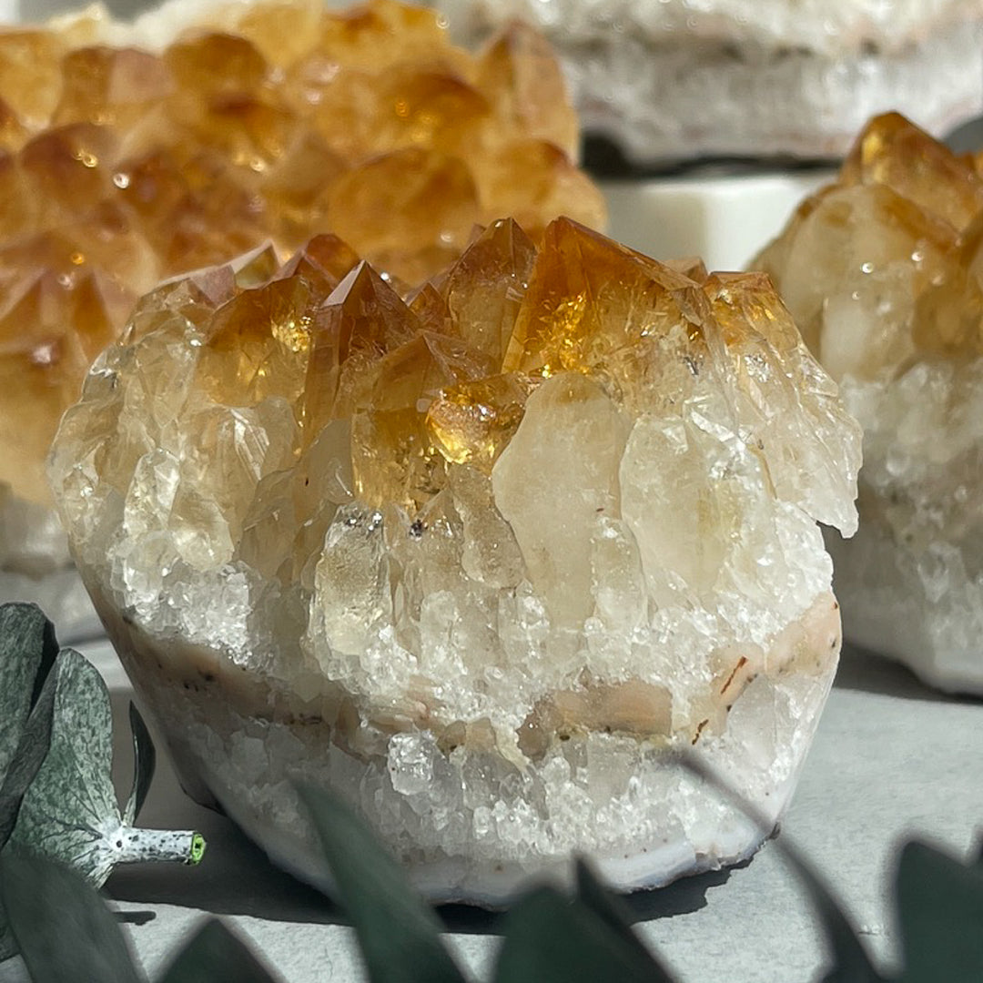 Treated Citrine Clusters